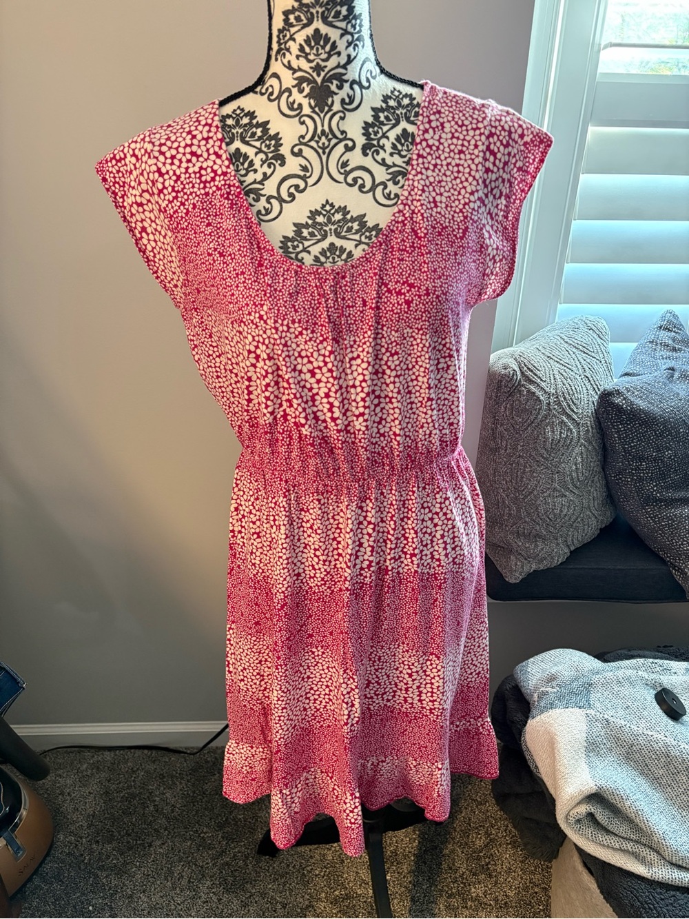 Pink and white floral size medium Summer Dress